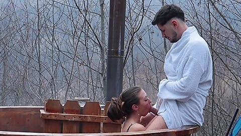 Hot Tub Public Sex And Car Sex Filmed With Drone