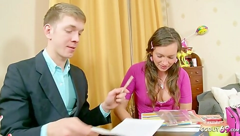 Skinny Teen 18+ Gets Fucked Hard By Teacher In College